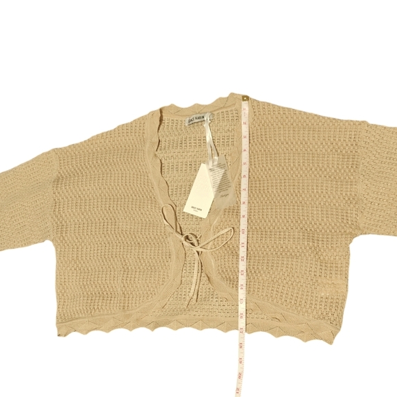 Cottagecore Fairy 2XL Cardigan Sweater Crochet Textured Knitwear - Picture 3 of 4